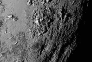 The real surface of Pluto.  © NASA 2015    