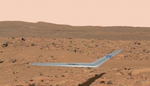 A concept picture released by NASA of its 2022 Martian glider