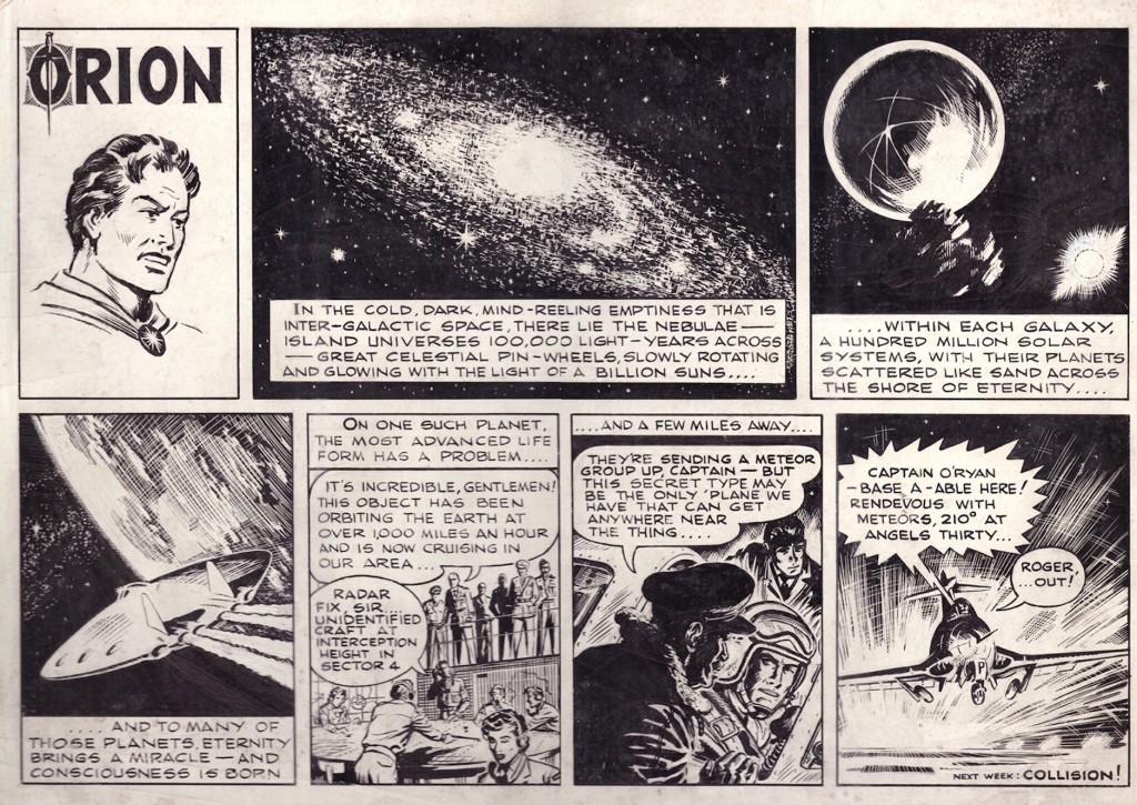 The original ORION strip which was to become JEFF HAWKE - Spacerider